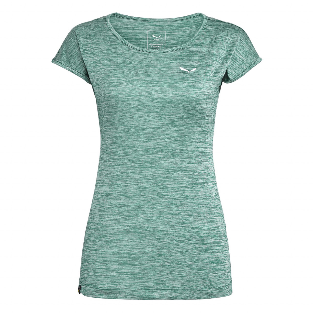 Camisetas Mujer Chile - Salewa Puez Melange Dry - Verde - HEZX-80364